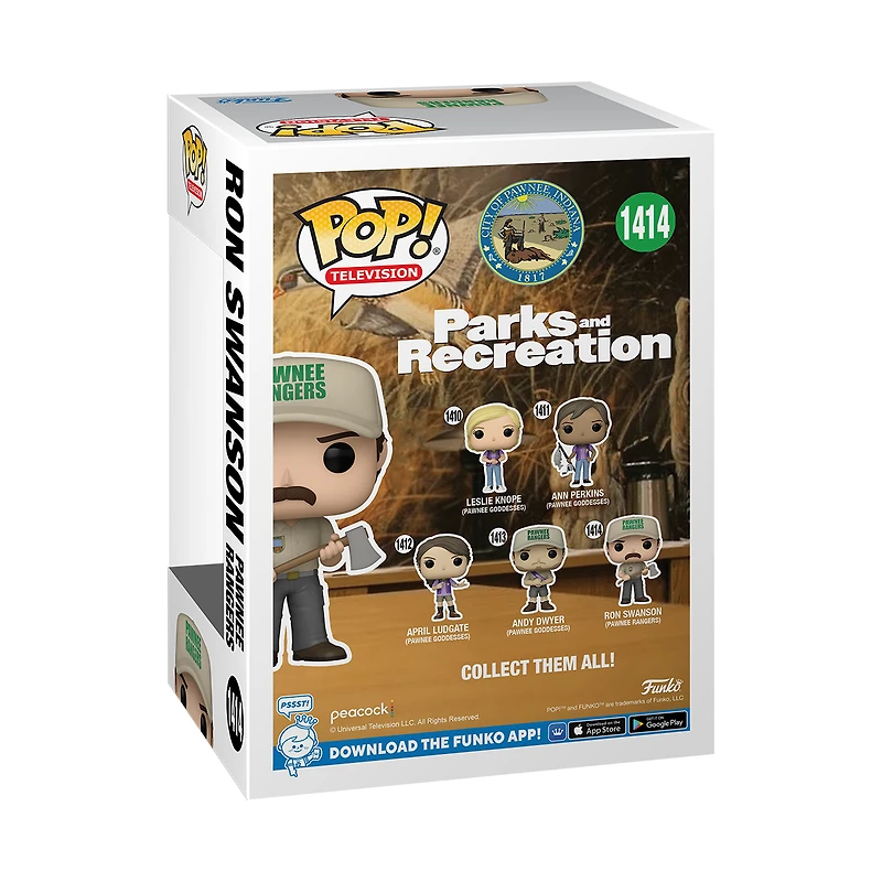 Funko POP! Television: Parks and Recreation Ron Swanson (Pawnee Rangers) 4-in Vinyl Figure