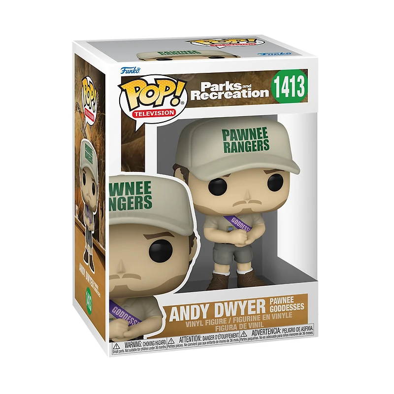 Funko POP! Television: Parks and Recreation Andy Dwyer (Pawnee Rangers) 4-in Vinyl Figure