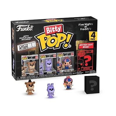 Funko Bitty POP! Five Nights at Freddy's 0.9-in Vinyl Figure Set 4-Pack (Freddy, Bonnie, Balloon Boy