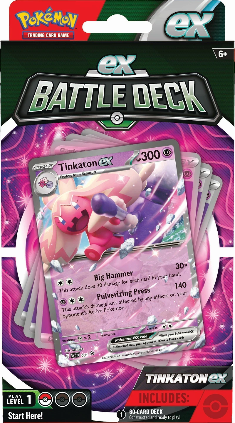 Pokemon Trading Card Game: Chien-Pao ex OR Tinkaton ex Battle Deck (Styles May Vary