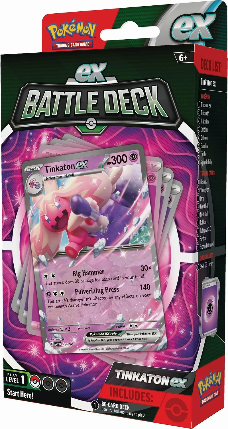 Pokemon Trading Card Game: Chien-Pao ex OR Tinkaton ex Battle Deck (Styles May Vary