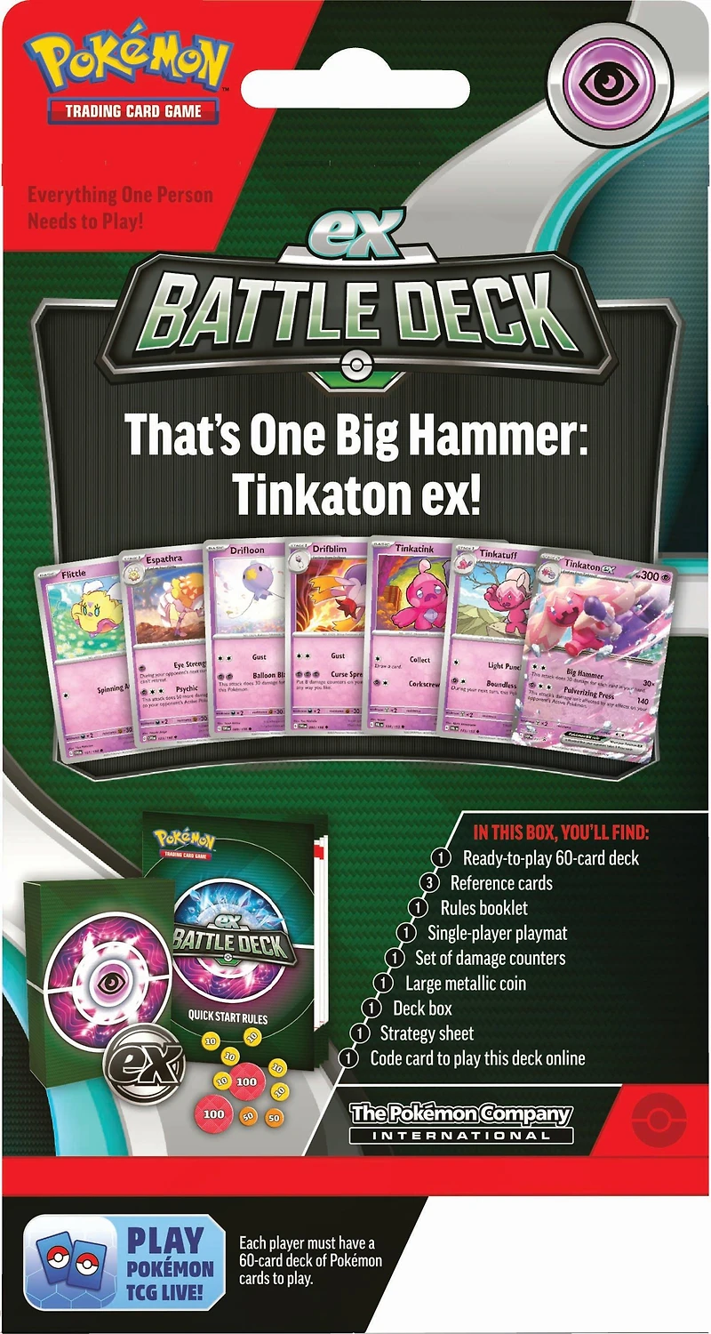 Pokemon Trading Card Game: Chien-Pao ex OR Tinkaton ex Battle Deck (Styles May Vary