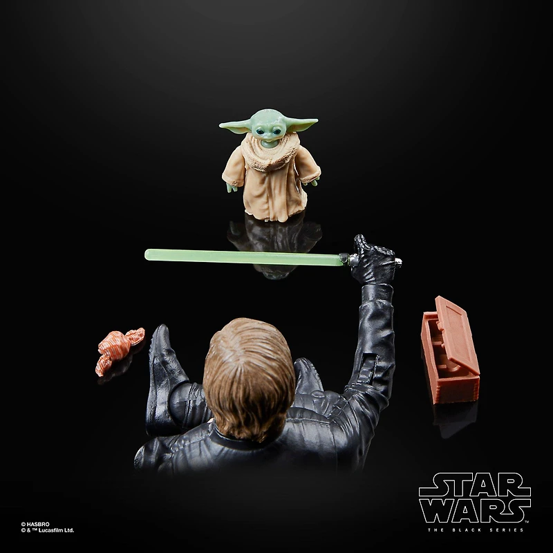 Hasbro Star Wars The Black Series Star Wars: The Book of Boba Fett Luke Skywalker and Grogu 6-in Action Figure Set 2-Pack