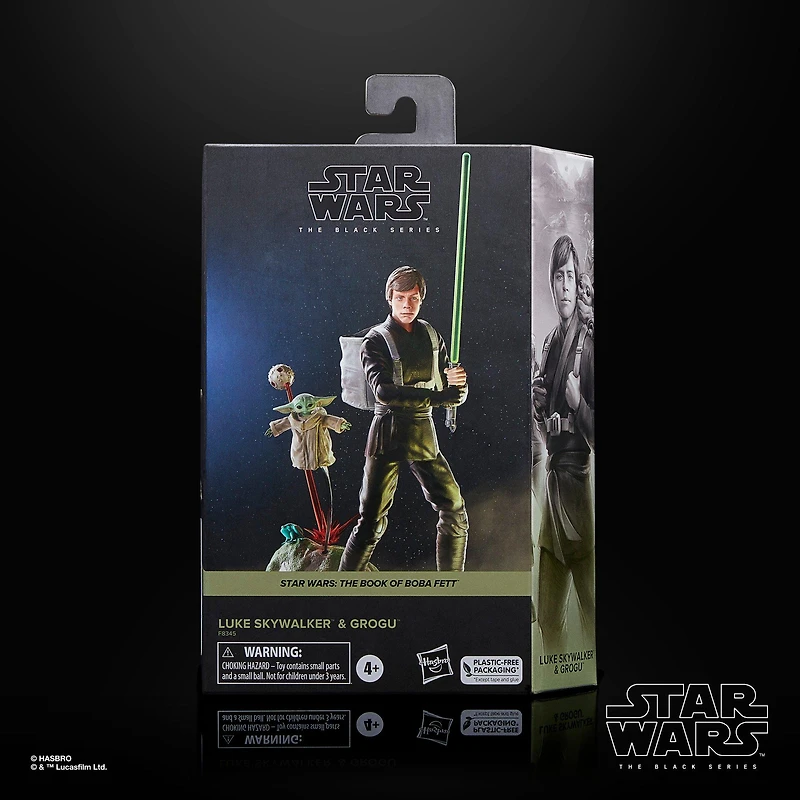 Hasbro Star Wars The Black Series Star Wars: The Book of Boba Fett Luke Skywalker and Grogu 6-in Action Figure Set 2-Pack