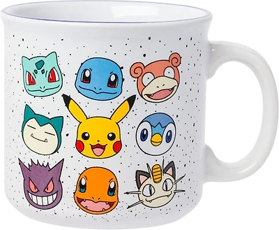 Pokemon Multi Face Set 20oz Ceramic Camper Mug