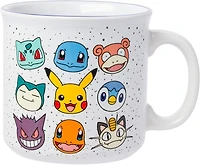 Pokemon Multi Face Set 20oz Ceramic Camper Mug