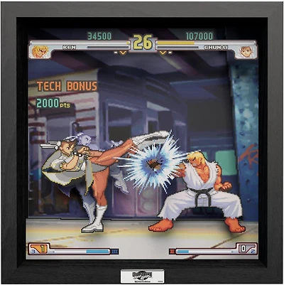 Street Fighter Third Strike: Moment No. 37 Pixel Frame 9 x 9-in
