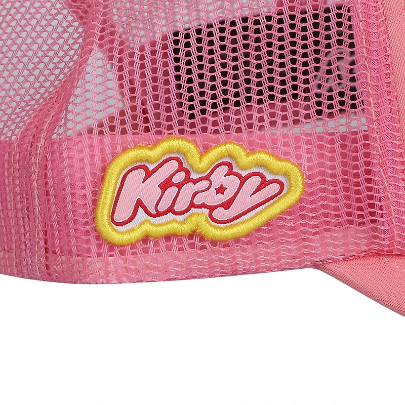 Kirby Warp Star Men's Pink Foam Trucker Snapback Hat
