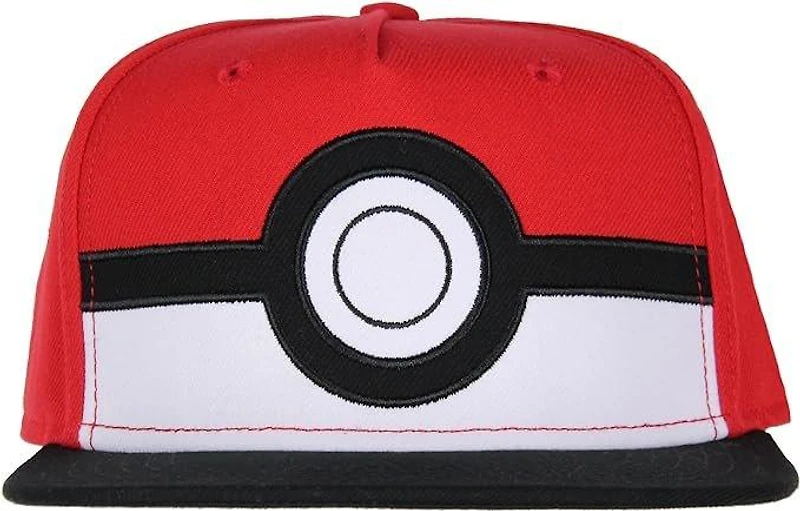 Pokemon Pokeball Adult Flatbill Snapback Hat