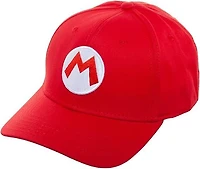 Mario Red Curved Snapback Hat