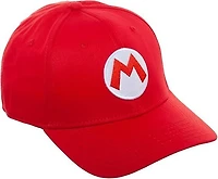 Mario Red Curved Snapback Hat