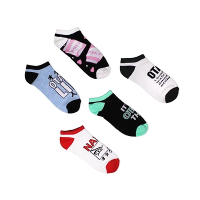 Geeknet Otaku Lifestyle Ankle Socks 5-Pack GameStop Exclusive