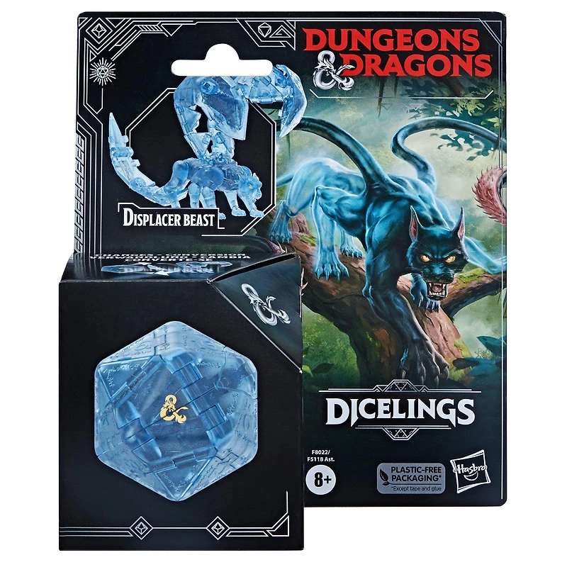 Hasbro Dungeons and Dragons Displacer Beast Dicelings (Blue) d20 Action Figure