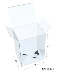 Geeknet Clear Display Case for Funko POP! Vinyl Figures 4.6 x 3.6 x 6.3