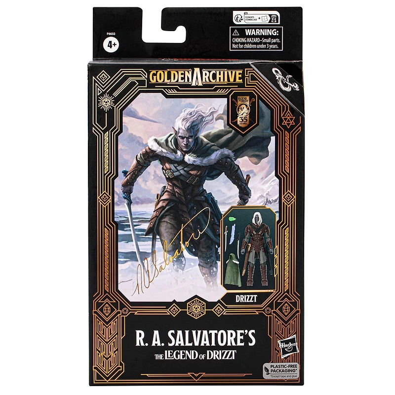 Hasbro Dungeons and Dragons Golden Archive R.A. Salvatore's The Legend of Drizzt