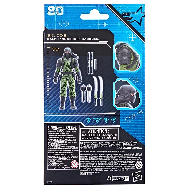 Hasbro G.I Joe Classified Series Ralph (Nunchuk) Badducci 6-in Figure
