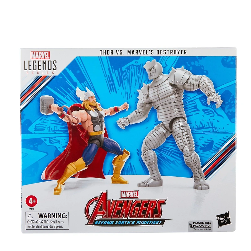 Hasbro Marvel Legends Series Marvel Avengers Beyond Earth's Mightiest Thor vs. Marvel's Destroyer 6-in Action Figure Set 2-Pack