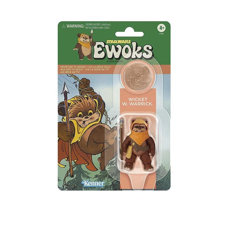 Hasbro Star Wars: Ewoks Wicket W. Warrick and Kneesaa 3.75-in Action Figure Set 2-Pack