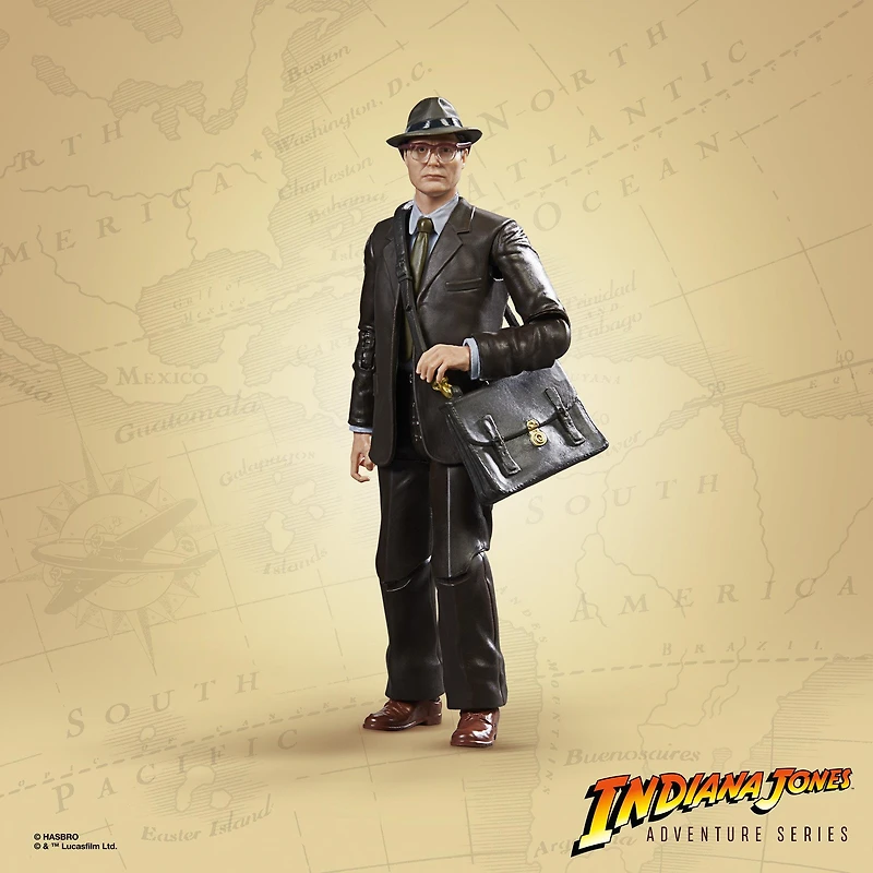 Hasbro Indiana Jones Adventure Series Indiana Jones and the Dial of Destiny Doctor Jürgen Voller (Build an Artifact) 6-in Action Figure