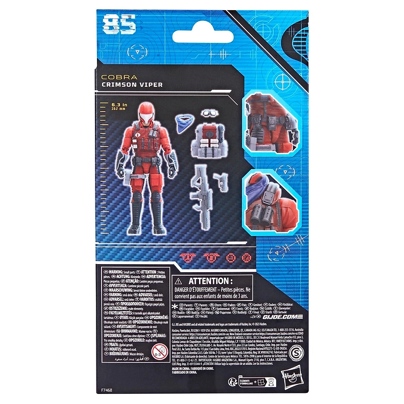 Hasbro G.I. Joe Classified Series Cobra Crimson Viper 6-in Action Figure