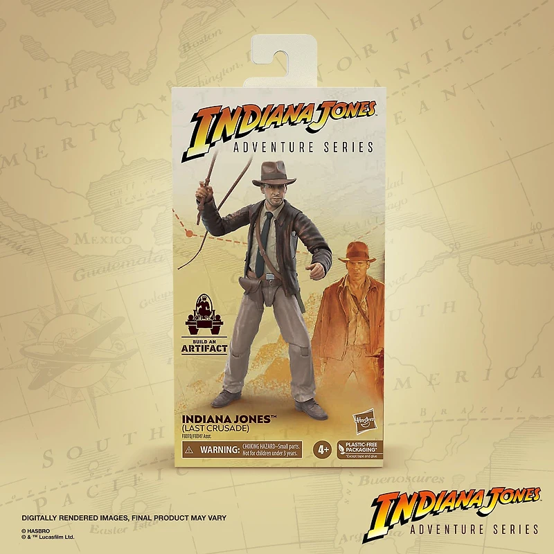 Hasbro Indiana Jones Adventure Series Indiana Jones and the Last Crusade Indiana Jones (Build an Artifact) 6-in Action Figure