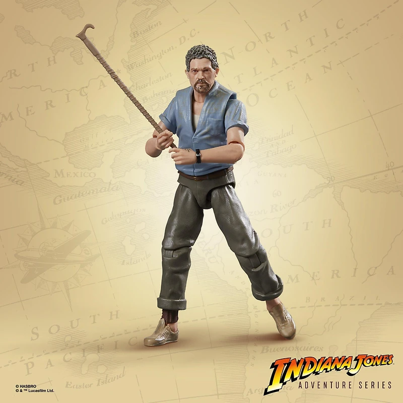 Hasbro Indiana Jones Adventure Series Indiana Jones and the Dial of Destiny Renaldo (Build an Artifact) 6-in Action Figure