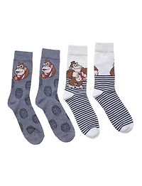 Donkey Kong Stripe Crew Socks 2-Pack