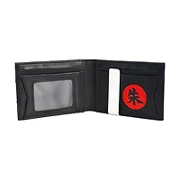 Naruto Itachi Face Metal Symbol Bi-Fold Wallet with Money Clip