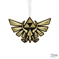 Hallmark The Legend of Zelda Premium Metal Crest of Hyrule Ornament