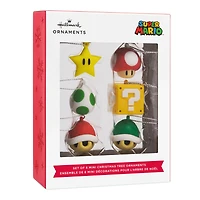 Hallmark Super Mario PVC Figural Mini Ornament Set