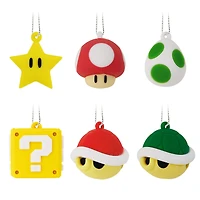 Hallmark Super Mario PVC Figural Mini Ornament Set