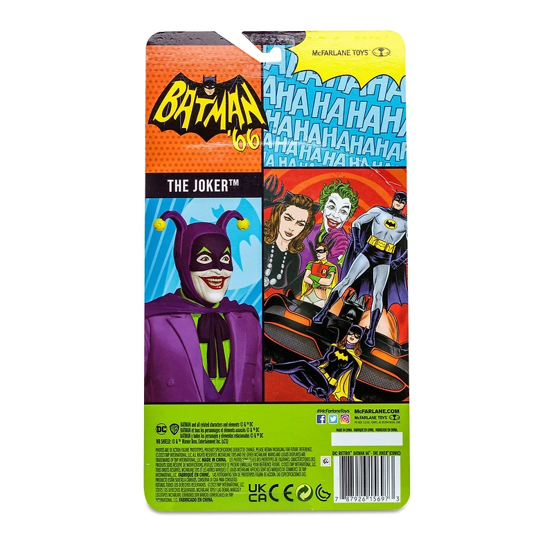 McFarlane Toys DC Batman '66 The Joker (Comics) 6-in Retro Action Figure