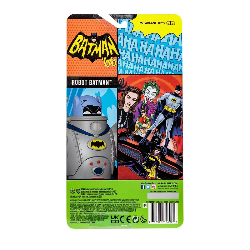 McFarlane Toys DC Batman '66 Robot Batman (Comics) 6-in Retro Action Figure