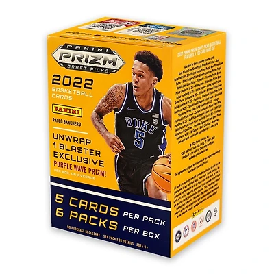 Panini 2022 NBA Basketball Trading Cards - Prizm Draft Picks Full Box (6 Packs)
