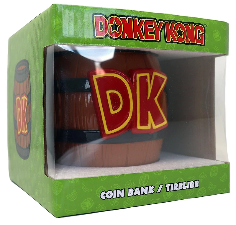 Donkey Kong DK Barrel Coin Bank