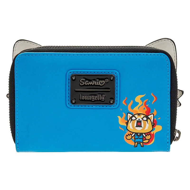 Loungefly Sanrio Aggretsuko Cosplay Zip Around Wallet