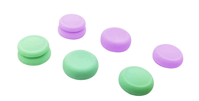 GameStop Thumb Grip Set for Nintendo Switch Joy-Cons - Purple and Green