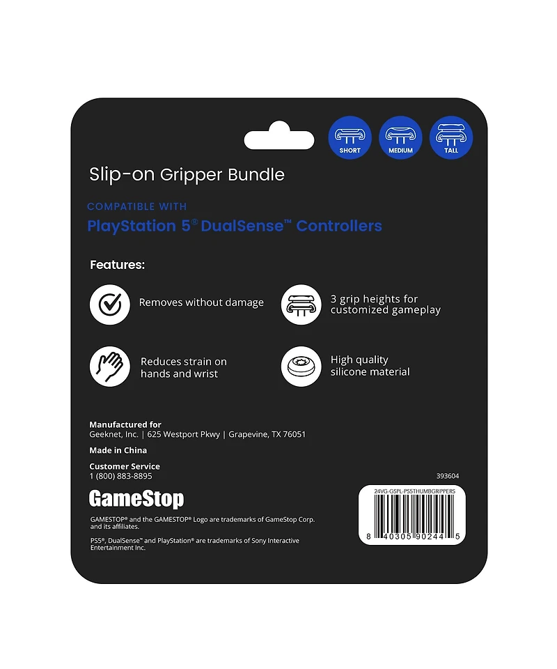 GameStop Slip-On Gripper Bundle for PlayStation 5