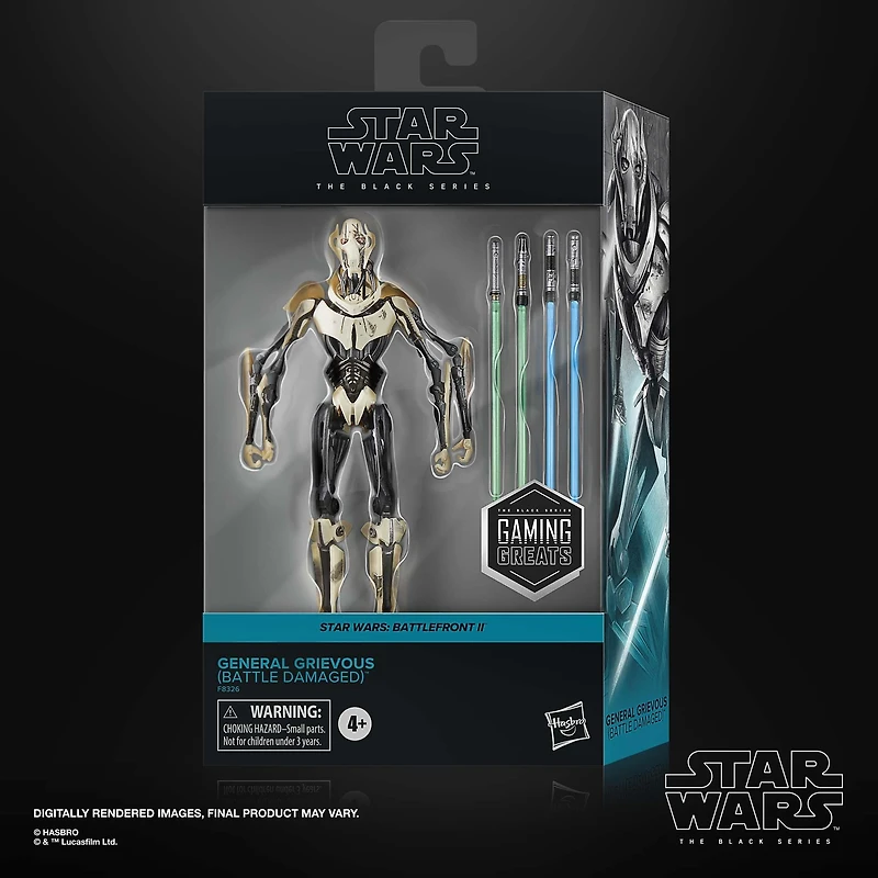Hasbro Star Wars: The Black Series Gaming Greats Star Wars: Battlefront II General Grievous (Battle Damaged) 6-in Action Figure GameStop Exclusive