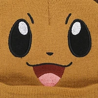 Pokemon Eevee Big Face Cosplay with Ears Knit Hat