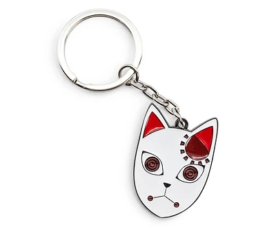 Demon Slayer: Kimetsu no Yaiba Tanjiro Kamado Fox Mask Enamel Pendant Keychain