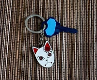 Demon Slayer: Kimetsu no Yaiba Tanjiro Kamado Fox Mask Enamel Pendant Keychain