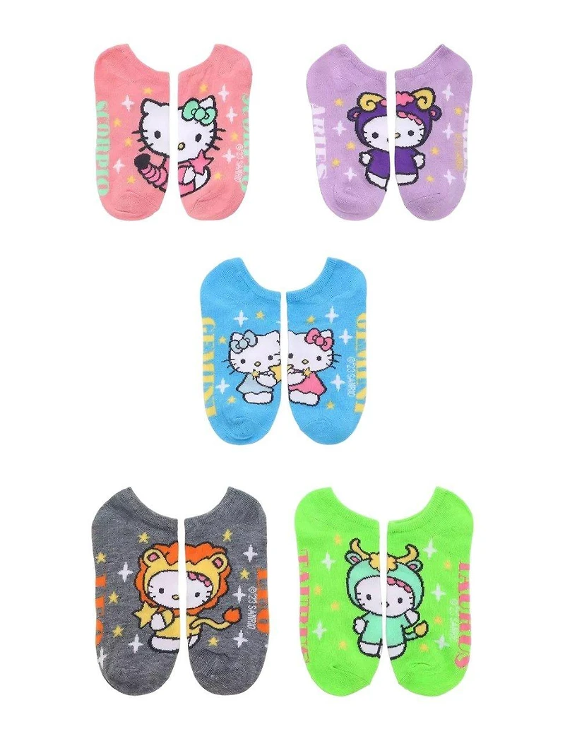 Hello Kitty Zodiac Ankle Socks 5 Pack