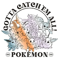 Pokemon Eeveelutions Gray Graphic Unisex T-Shirt