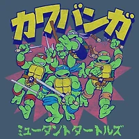 Teenage Mutant Ninja Turtles Cowabunga Unisex Navy Short Sleeve T-Shirt