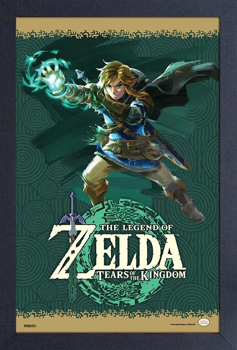The Legend of Zelda: Tears of the Kingdom Link Ultra Hand 11-in x 17-in Framed Wall Poster