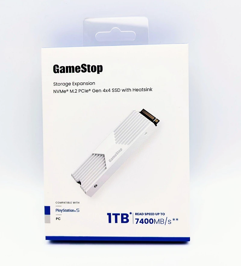 GameStop NVMe SSD Card 1TB with Heatsink for PlayStation 5