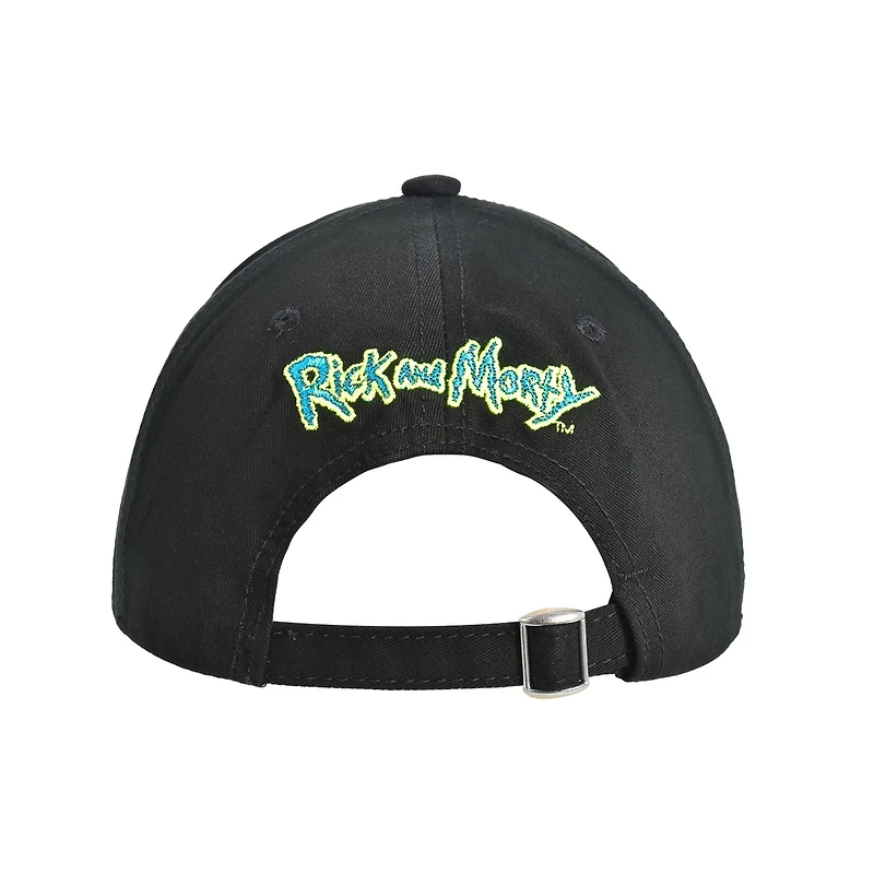 Rick and Morty Warped Faces Embroidered Baseball Hat
