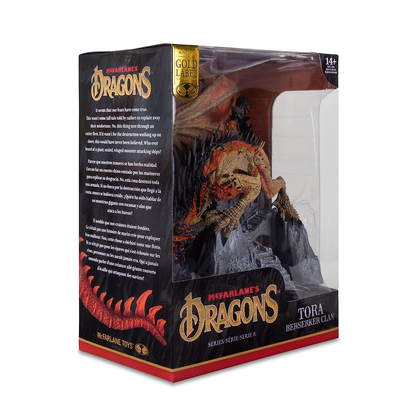 McFarlane Toys Dragons Series 8 Gold Label Tora (Berserker Clan) 11-in Statue