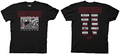 Naruto Akatsuki Band Unisex Short Sleeve T-Shirt